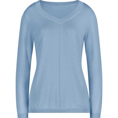 Sieh an! V-Ausschnitt-Pullover eisblau female 54 Sieh an! V-Ausschnitt-Pullover eisblau female 54