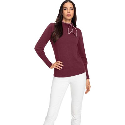 heine Stehkragenpullover bordeaux female 40 heine Stehkragenpullover bordeaux female 40