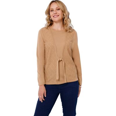 Sieh an! 2-in-1-Pullover camel female 40 Sieh an! 2-in-1-Pullover camel female 40