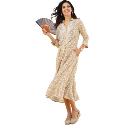 Sieh an! Druckkleid ecru-camel-bedruckt female 27 Sieh an! Druckkleid ecru-camel-bedruckt female 27