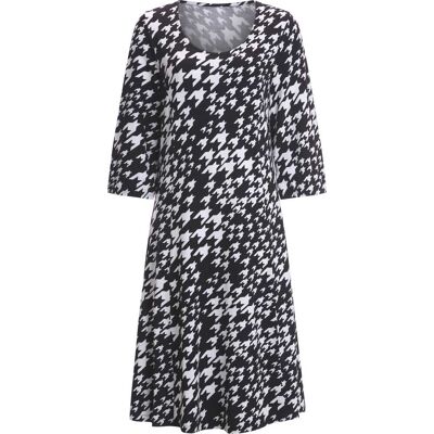 Sieh an! Jerseykleid schwarz-weiß-bedruckt female 42 Sieh an! Jerseykleid schwarz-weiß-bedruckt female 42