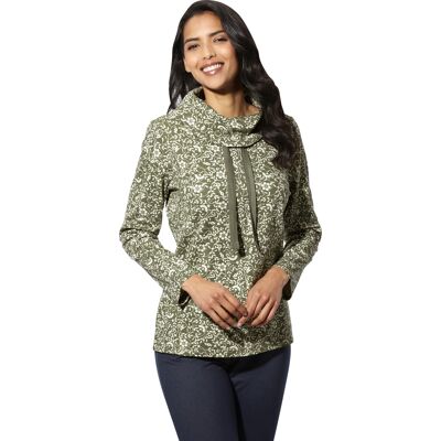 Sieh an! Sweatshirt khaki-champagner-bedruckt female 46 Sieh an! Sweatshirt khaki-champagner-bedruckt female 46