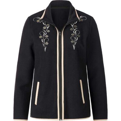 Sieh an! Fleecejacke schwarz-sesam female 52 Sieh an! Fleecejacke schwarz-sesam female 52