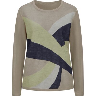 Sieh an! Jacquard-Pullover sesam-pistazie-gemustert female 44 Sieh an! Jacquard-Pullover sesam-pistazie-gemustert female 44