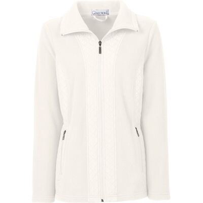 CASUAL LOOKS Damen Fleecejacke Gr. 52 - Beigefarbe CASUAL LOOKS Damen Fleecejacke Gr. 52 - Beigefarbe