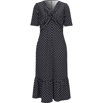 Sieh an! Shirtkleid schwarz-weiß-getupft female 54 Sieh an! Shirtkleid schwarz-weiß-getupft female 54