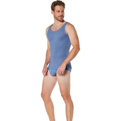 KINGsCLUB Unterhemd hellblau-meliert male 12 KINGsCLUB Unterhemd hellblau-meliert male 12