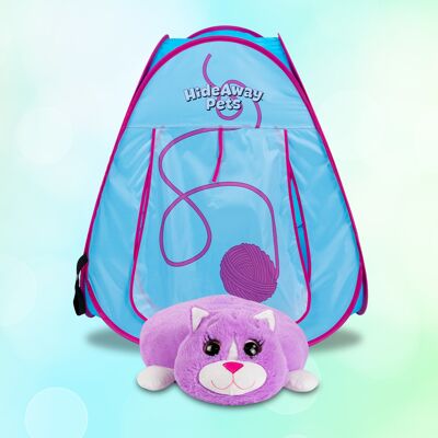 Keine Hideaway Pets Kuscheltier mit entnehmbarem Spielzelt Katze Keine Hideaway Pets Kuscheltier mit entnehmbarem Spielzelt Katze