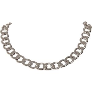 URBAN CLASSICS Schmuckset »Accessoires Big Chain Necklace«, (1 tlg.) one size unisex silberfarben
