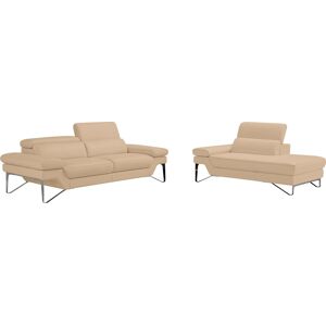 Egoitaliano Polstergarnitur »Princess Design und Sitzkomfort im Einklang, bequem und hochwertig« Set aus 2,5 Sitzer und Ottomane, Kopfstützen manuell verstellbar B/H/T: 95 cm x 108 cm champagner + Egoitaliano Polstergarnitur »Princess Design und Sitzkomfort im Einklang, bequem und hochwertig« Set aus 2,5 Sitzer und Ottomane, Kopfstützen manuell verstellbar B/H/T: 95 cm x 108 cm champagner +