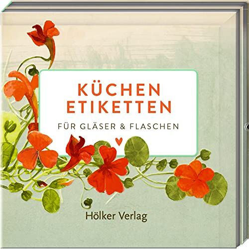 – Küchenetiketten – Kapuzinerkresse: Für Gläser & Flaschen (Küchenpapeterie)