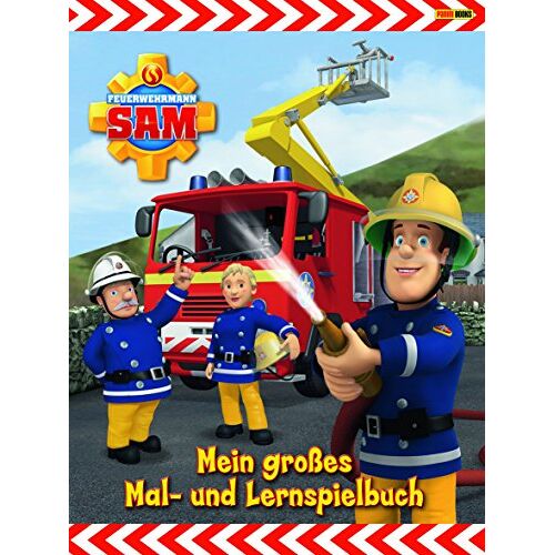 Feuerwehrmann Sam Malbuch: Mein großes Mal- und Lernspielbuch