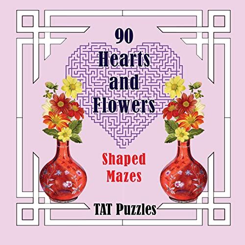 Tat Puzzles - 90 Hearts and Flowers Shaped Mazes