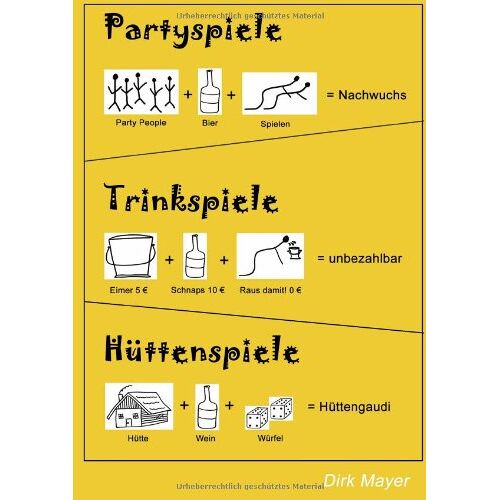 Dirk Mayer - Trinkspiele Partyspiele Hüttenspiele