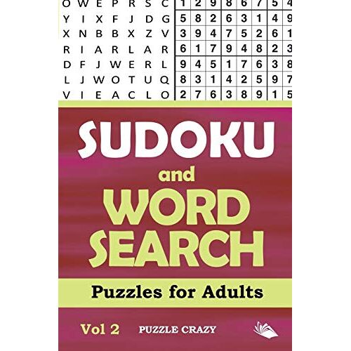 Puzzle Crazy - Sudoku and Word Search Puzzles for Adults Vol 2