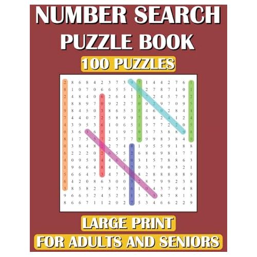 Prime Puzzlers - Number Search Puzzle Book: 100 Puzzles Large Print for Adults and Seniors