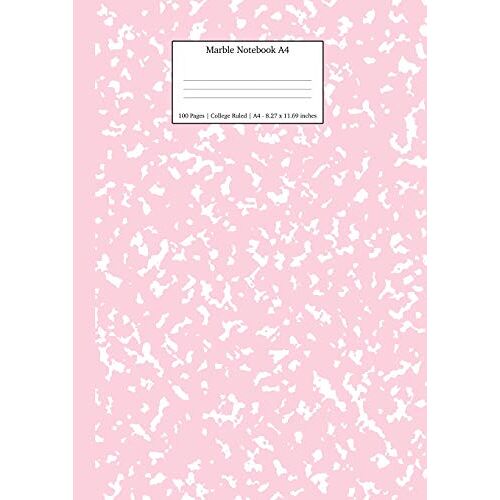 Young Dreamers Press – Marble Notebook A4: Pastel Pink College Ruled Journal (Pastel Stationery Notebooks a4, Band 1)