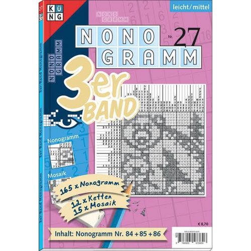 Conceptis Puzzles - Nonogramm 3er-Band Nr. 27: Rätsel fürs Auge (Nonogramm 3er-Band: Rätsel fürs Auge)