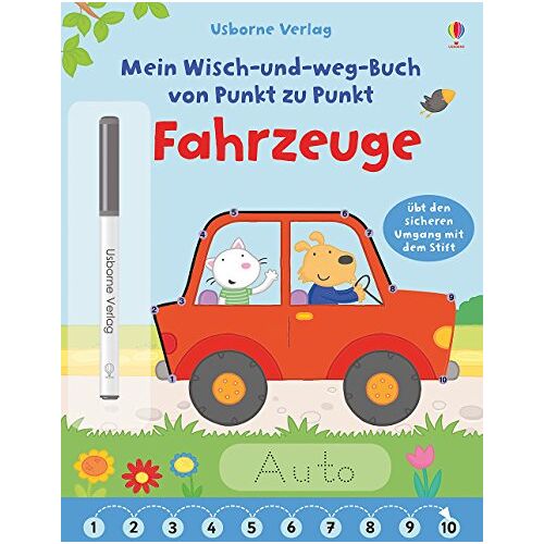 Felicity Brooks – Mein Wisch-und-weg-Buch von Punkt zu Punkt: Fahrzeuge