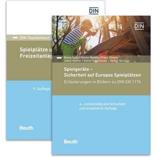 Georg Agde - Sichere Spielplätze und Spielplatzgeräte: Paket: Kommentar Spielgeräte - Sicherheit auf Europas Spielplätzen und DIN-Taschenbuch 105 Spielplätze ... (DIN-Taschenbuch und Beuth Kommentar)