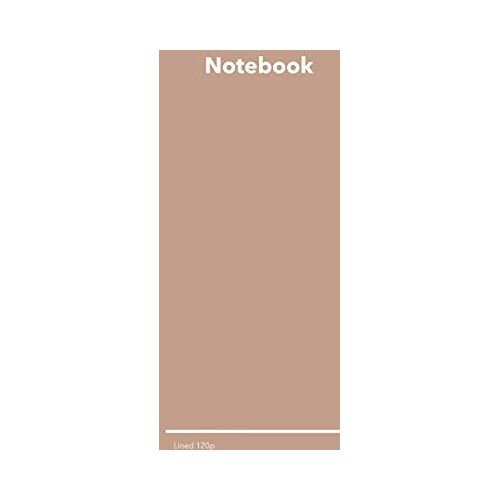 Instyle Notebooks – Lined College Ruled Notebook: Stylish Sierra Brown College Ruled Notebook, 120 Lined Pages 6 x 9 inches Standard Size Journal   Softcover