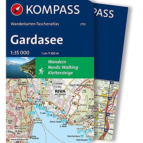 KOMPASS-Karten GmbH - Gardasee: Wanderkarten-Taschenatlas (KOMPASS-Wanderkarten-Taschenatlas, Band 2752)