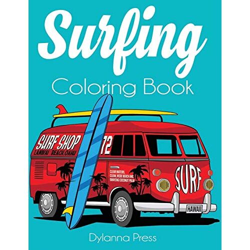 Dylanna Press – Surfing Coloring Book: An Adult Coloring of Surf, Waves, and Ocean