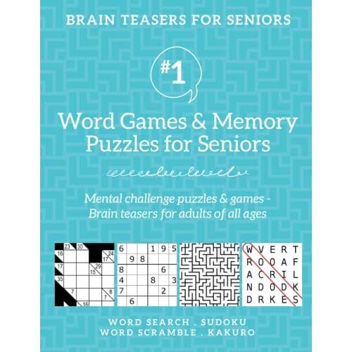 Boomer Press - Brain Teasers for Seniors #1: Word Games & Memory Puzzles for Seniors. Mental challenge puzzles & games – Brain teasers for adults for all ages