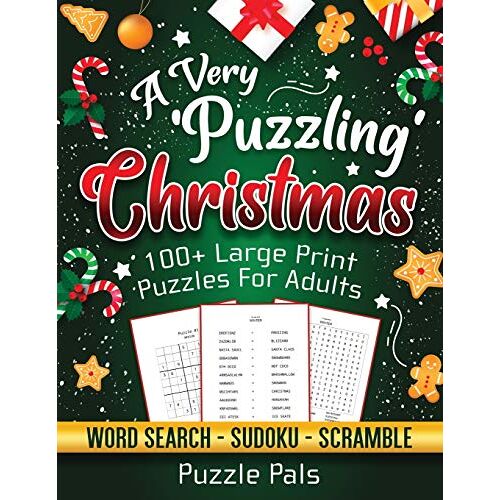 Puzzle Pals - A Very Puzzling Christmas: 100+ Large Print Puzzles For Adults