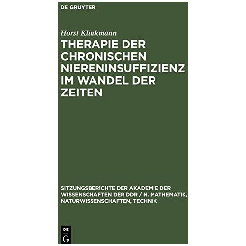 Horst Klinkmann - Therapie der chronischen Niereninsuffizienz im Wandel der Zeiten