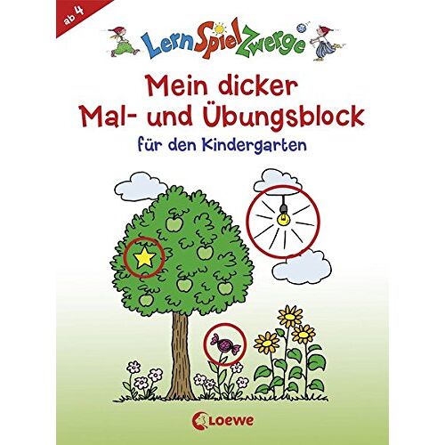 Mein dicker Mal- und Übungsblock für den Kindergarten (LernSpielZwerge - Sammelblock)