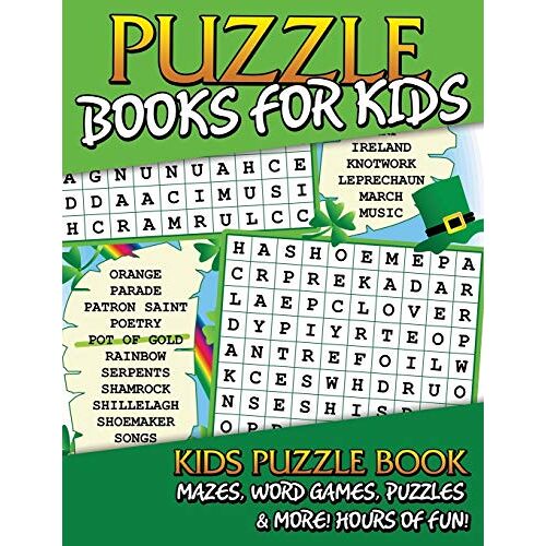 Speedy Publishing LLC - Puzzle Books for Kids: Kids Puzzle Book: Mazes, Word Games, Puzzles & More! Hours of Fun!