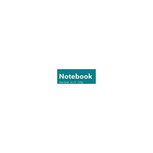 Instyle Notebooks – Dot Grid Notebook: Stylish Caribe Blue Notebook, 120 Dotted Pages 6 x 9 inches Standard Journal   Softcover Color Trends Collection