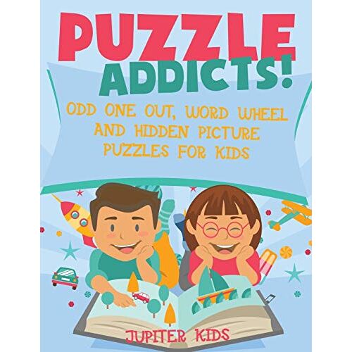 Jupiter Kids - Puzzle Addicts! Odd One Out, Word Wheel and Hidden Picture Puzzles for Kids