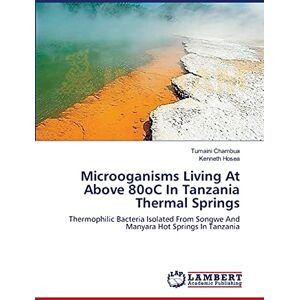 Tumaini Chambua - Microoganisms Living At Above 80oC In Tanzania Thermal Springs: Thermophilic Bacteria Isolated From Songwe And Manyara Hot Springs In Tanzania