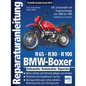 BMW Boxer R65, R80, R100: Zweiventil-Boxer mit Einarmschwinge von 1980 bis 1996 (Reparaturanleitungen)