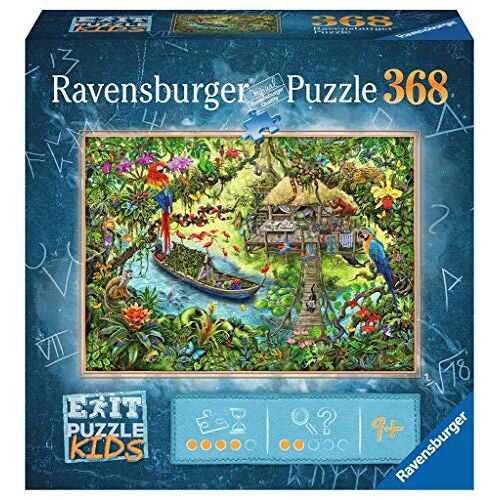 - Ravensburger EXIT Puzzle Kids - 12924 Die Dschungelexpedition - 368 Teile Puzzle für Kinder ab 9 Jahren, Kinderpuzzle