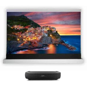 Hisense 100L9H mit 100 Zoll CLR Bodenleinwand - HEIMKINORAUM Edition