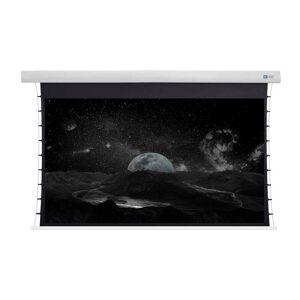 Motorleinwand DELUXX Cinema Tension Darkvision Kontrastleinwand - 80 Zoll (177 x 99 cm) Vorlauf 50 cm