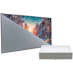 Set: LG Vivo Mini HU715QW Laser TV mit 100 Zoll LumaScreens CLR Leinwand - HEIMKINORAUM Edition