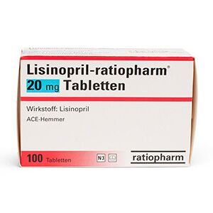 ratiopharm GmbH Lisinopril 20 mg 100 St.