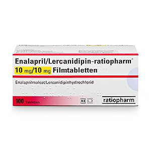 ratiopharm GmbH Enalapril/Lercanidipin-ratiopharm® 20 mg/10 mg 100 St.