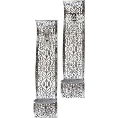 Home affaire Nandi weiß Wandkerzenhalter Set - Kerzenhalter Home affaire Nandi weiß Wandkerzenhalter Set - Kerzenhalter