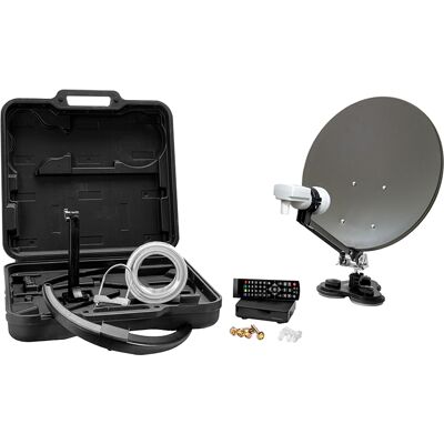 Xoro Camping Sat-Anlagen Set MCA 38 HD inkl. FullHD DVB-S2 Receiver - Komplettset Xoro Camping Sat-Anlagen Set MCA 38 HD inkl. FullHD DVB-S2 Receiver - Komplettset