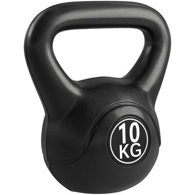 HOMCOM Kettlebell Kugelhantel 10 kg Gewicht-Hantel mit Sand befüllt für Anfänger HOMCOM Kettlebell Kugelhantel 10 kg Gewicht-Hantel mit Sand befüllt für Anfänger