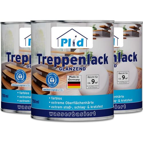 Plid Premium Treppenlack Treppensiegel Klarlack Farblos Seidenglänzend Farblos – Glänzend