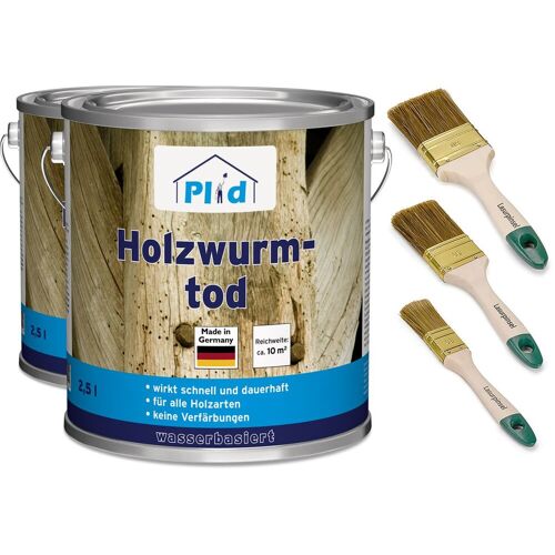 Plid Premium Holzwurmtod Holzwurm-Ex Holzschutz Holzwurm Pinsel Farblos