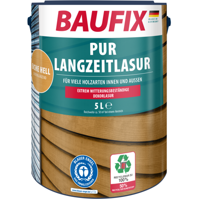 Baufix PUR-Langzeitlasur eiche hell Baufix PUR-Langzeitlasur eiche hell
