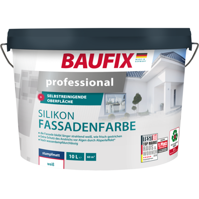 Baufix professional Silikon-Fassadenfarbe weiß Baufix professional Silikon-Fassadenfarbe weiß