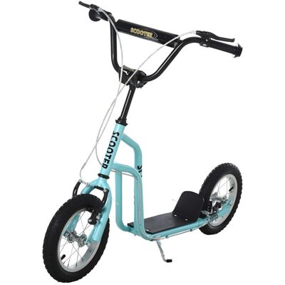HOMCOM Kinderroller mit Luftreifen 12 Zoll Blau HOMCOM Kinderroller mit Luftreifen 12 Zoll Blau